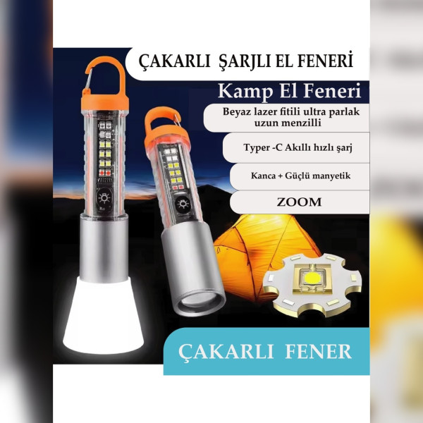 Şarjlı Taktik El Feneri, Çakarlı Asker, Polis Feneri