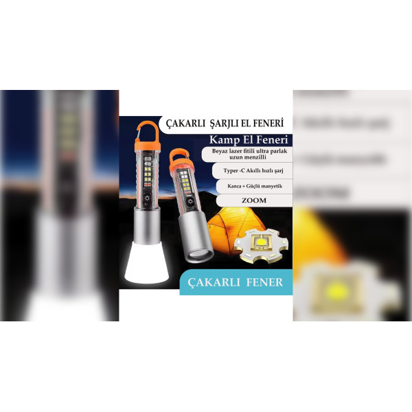 Şarjlı Taktik El Feneri, Çakarlı Asker, Polis Feneri