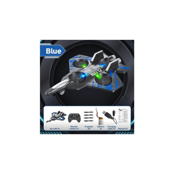 LED Işıklı Havada Sabit Kalabilme Özelliği Başlangıç Seviye Sünger Gövde Jet Uçak Drone 