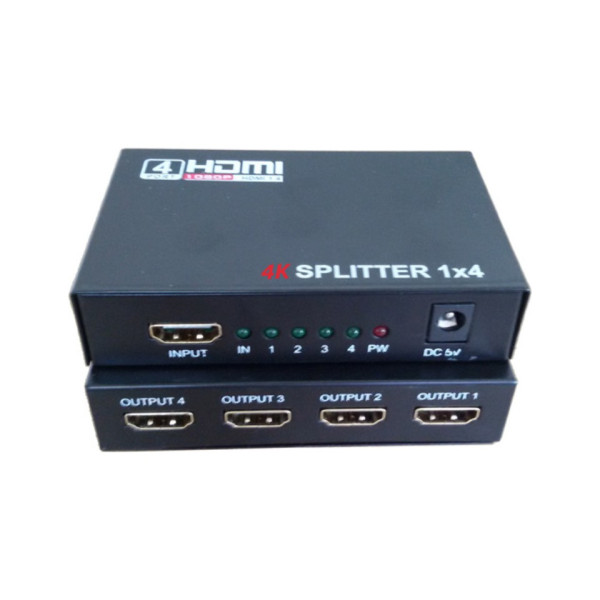 HDMI 4 Port Splitter 4K 30 fps Full HD 60fps Görüntü Çoklayıcı 4KHD104
