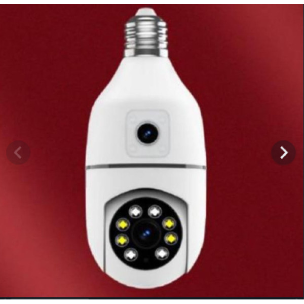 Blic blm-52 ampül girişli kamera Çift Lensli Duy Girişli Kablosuz Ampul Kamera