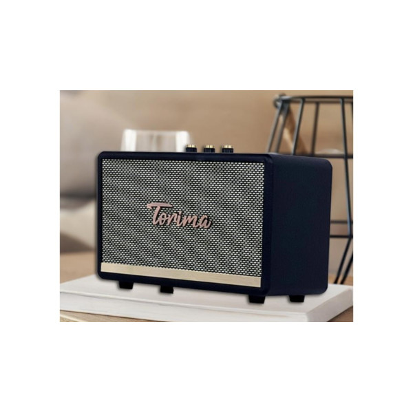 D35 Siyah Nostalji Kablosuz Bluetooth Hoparlör