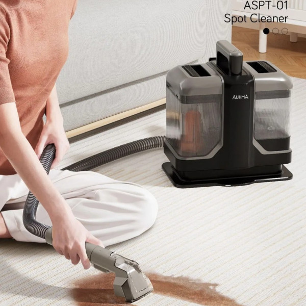Auhma Aspt-01 Koltuk Ve Halı Yıkama Makinesi 2 Başlıklı Leke Çıkarıcı 450 Watt