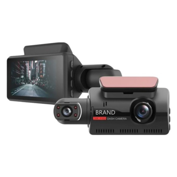 Siyah 1296p Araç Içi 2 Kameralı Lcd Ekranlı Gece Görüşlü , G-sensörlü Kamera