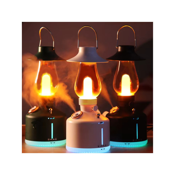 Katjmer KT-H02 Retro Gazyağı Lambası Nemlendirici | 260ML Büyük Kapasiteli Ultrasonik Serin Buhar Difüzörü