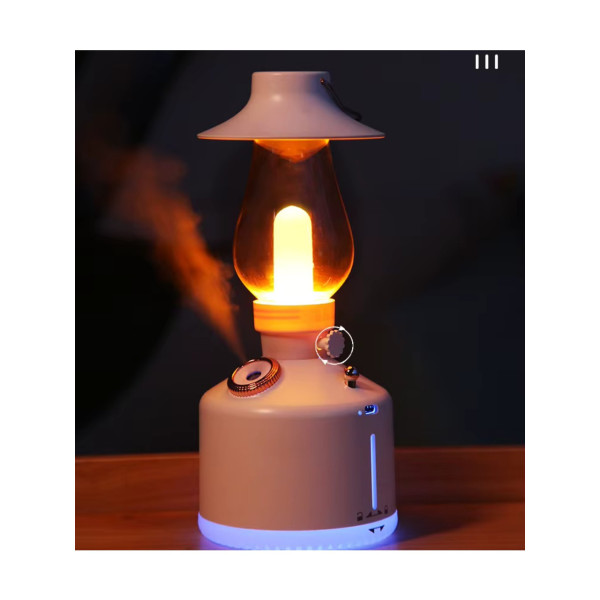 Katjmer KT-H02 Retro Gazyağı Lambası Nemlendirici | 260ML Büyük Kapasiteli Ultrasonik Serin Buhar Difüzörü